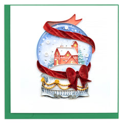 Quilled Snow Globe Christmas Card