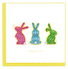 Quilled Easter Bunnies Greeting Card