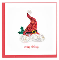 Quilled Santa Hat Christmas Card