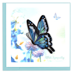 Quilled Sympathy Butterfly Greeting Card