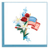 Quilled Memorial Day Flowers Greeting Card