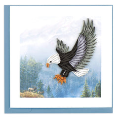 Quilled Flying Eagle Greeting Card