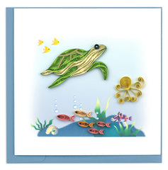 Quilled Turtle Greeting Card