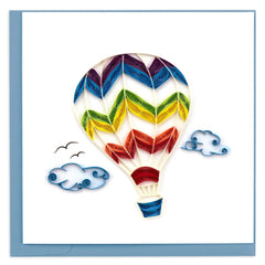 Quilled Hot Air Balloon Greeting Card