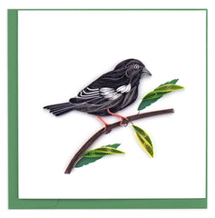 Quilled Lark Bunting Greeting Card