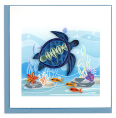 Quilled Sea Turtle Greeting Card