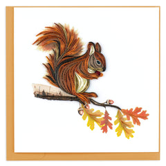 Quilled Squirrel Greeting Card