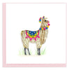 Quilled Llama Greeting Card