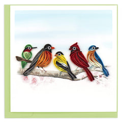 Quilled Songbirds Greeting Card