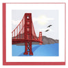 Quilled Golden Gate Bridge Greeting Card