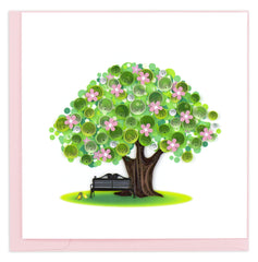 Quilled Spring Tree Greeting Card