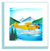 Quilled Float Plane Greeting Card