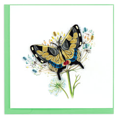 Quilled Swallowtail Butterfly Greeting Card