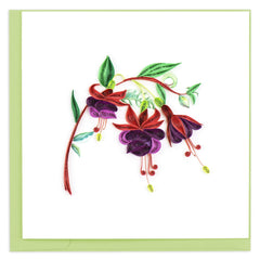 Quilled Fuchsia Greeting Card