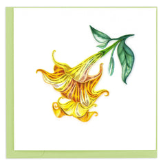 Quilled Angel's Trumpet Greeting Card
