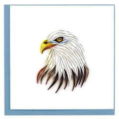 Quilled Bald Eagle Greeting Card