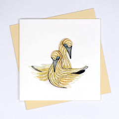 Quilled Northern Gannet Greeting Card