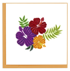 Quilled Hibiscus Greeting Card