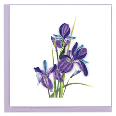 Quilled Iris Greeting Card
