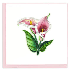 Quilled Calla Lily Greeting Card