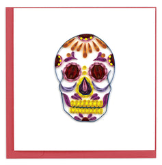 Quilled Sugar Skull Dia de Los Muertos Card