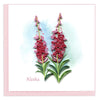 Quilled Alaska Fireweed Greeting Card