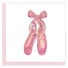 Quilled Ballet Slippers Greeting Card