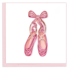 Quilled Ballet Slippers Greeting Card