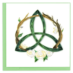 Quilled Celtic Trinity Knot Greeting Card