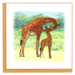 Quilled Giraffe Greeting Card