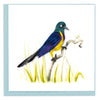Quilled Golden-breasted Starling Greeting Card