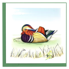 Quilled Mandarin Duck Greeting Card