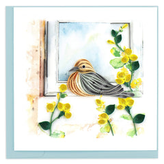 Quilled Mourning Dove Greeting Card