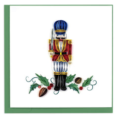 Quilled Nutcracker Christmas Card