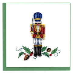 Quilled Nutcracker Christmas Card