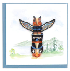 Quilled Totem Pole Greeting Card