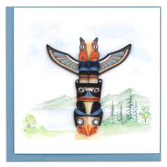 Quilled Totem Pole Greeting Card