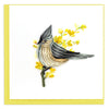 Quilled Tufted Titmouse Greeting Card