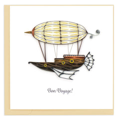 Quilled Bon Voyage Greeting Card