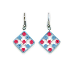 Checkmate Quilled Earrings