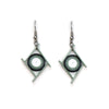 Bullseye Diamond Quilled Earrings