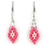 Watermelon Pixel Quilled Earrings