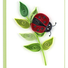 Quilled Ladybug Gift Enclosure Mini Card