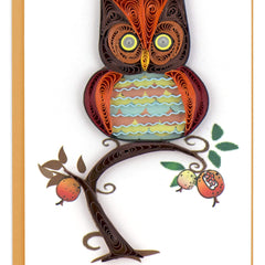 Quilled Owl Gift Enclosure Mini Card