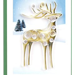 Quilled Reindeer Gift Enclosure Mini Card