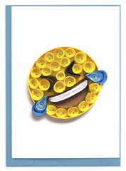 Quilled Laughing Emoji Gift Enclosure Mini Card