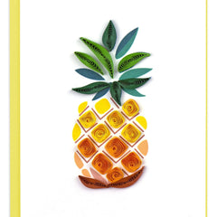 Quilled Pineapple Gift Enclosure Mini Card