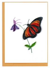 Quilled Monarch Butterfly Gift Enclosure Mini Card