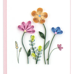 Quilled Wildflowers Gift Enclosure Mini Card