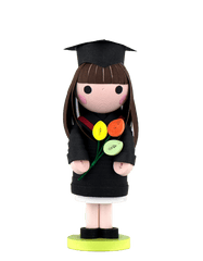Quilled Graduation Girl Ornament